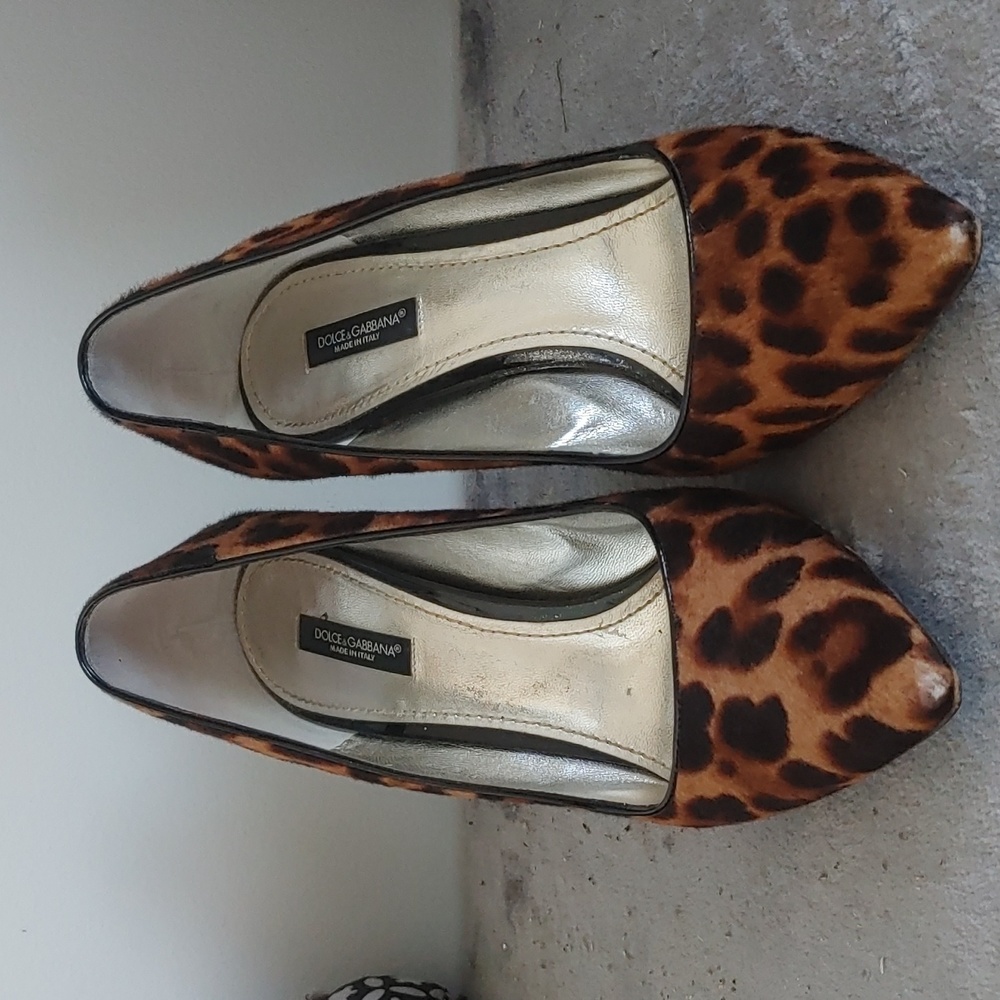 Dolce & Gabbana Calf Hair Heels - Picture 2 of 6
